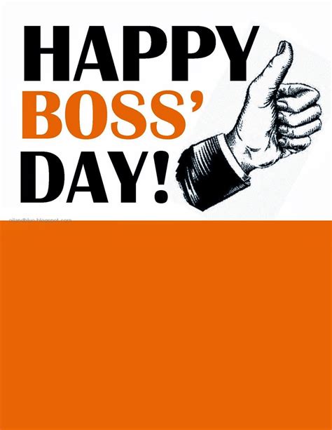 National Boss S Day Printable Card